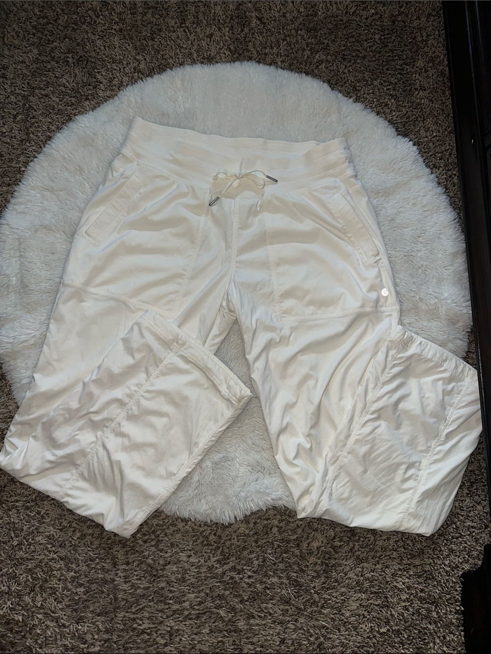 **RARE** SOLD OUT lululemon Dance Studio Pants in white, NWOT